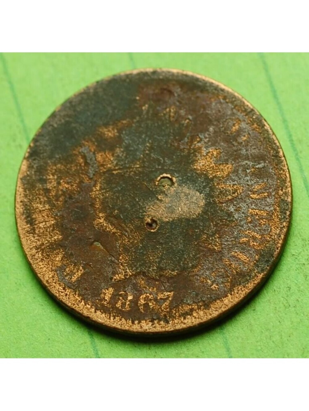 W865 1867 Indian Head Cent Penny 1c - Check Out Our Store 🤑🤑KEY DATE🤑🤑